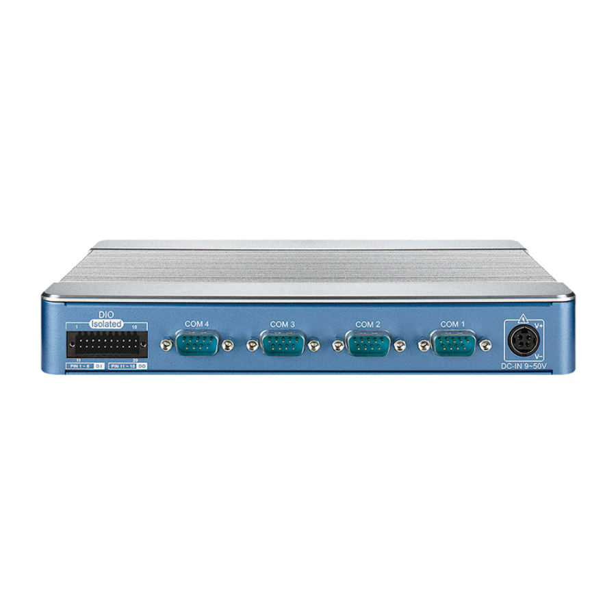 ABP-3000 AI Low Profile Hailo-8 Edge AI Vehicle Computer with Ignition Control and EN50155