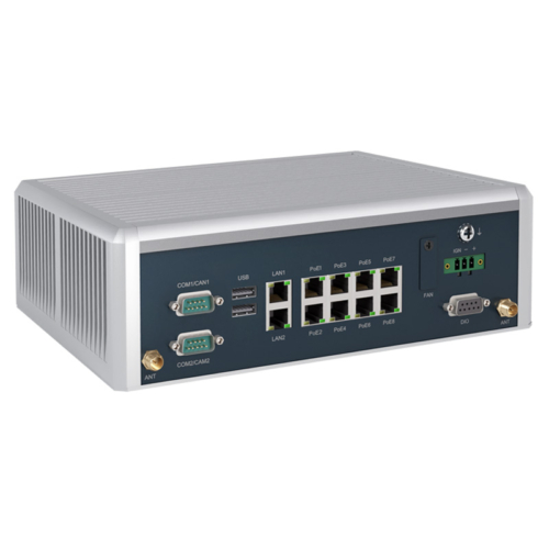 AIE900A-AO Fanless NVIDIA Jetson AGX Orin Robotics PC with 8 PoE