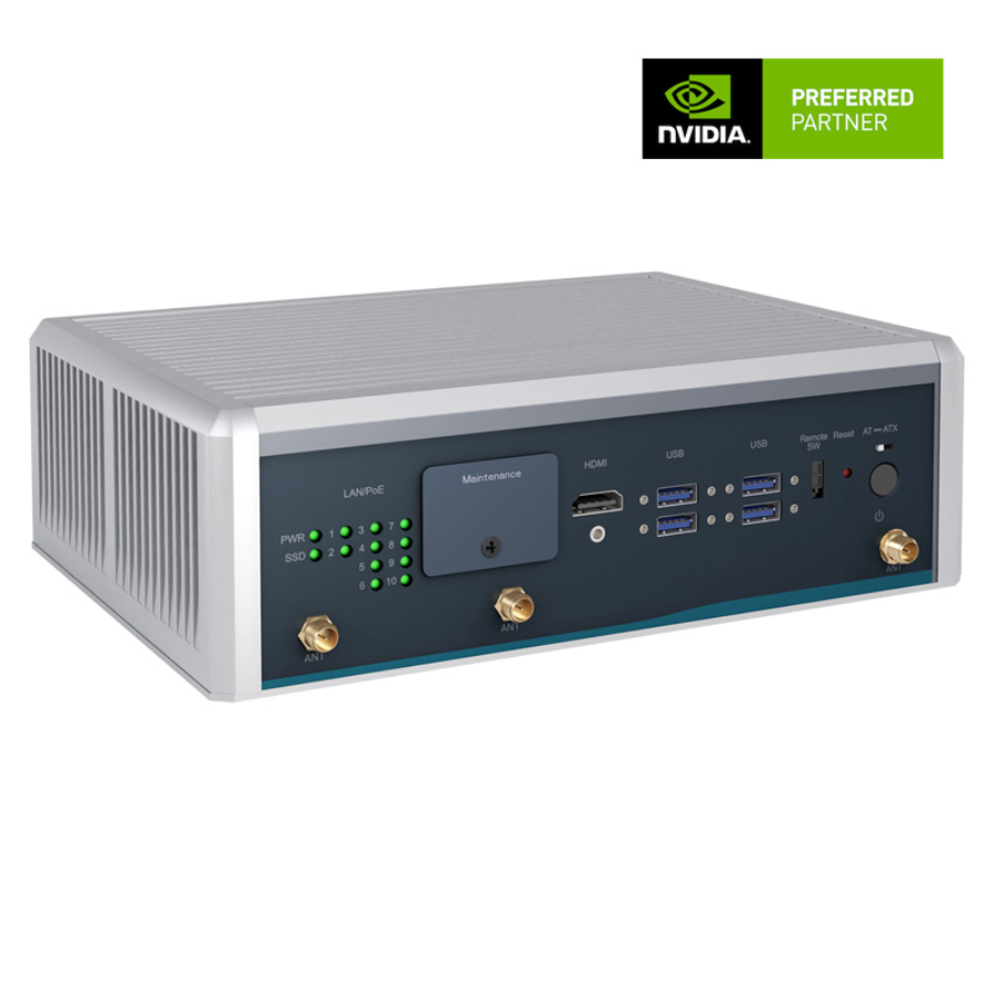 AIE900A-AO Fanless NVIDIA Jetson AGX Orin Robotics PC with 8 PoE