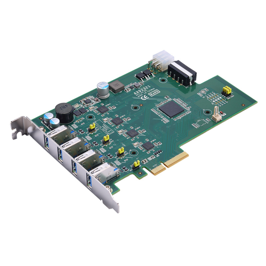AX92321 8 Port PCIe USB 3.0 Card with 4x Renesas μPD720202 Independent Host Controllers