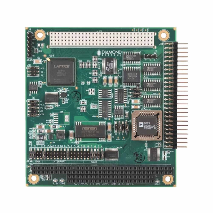 DIAMOND-MM-16RP-AT PC/104-Plus 16-Bit Analog I/O Module with Autocalibration