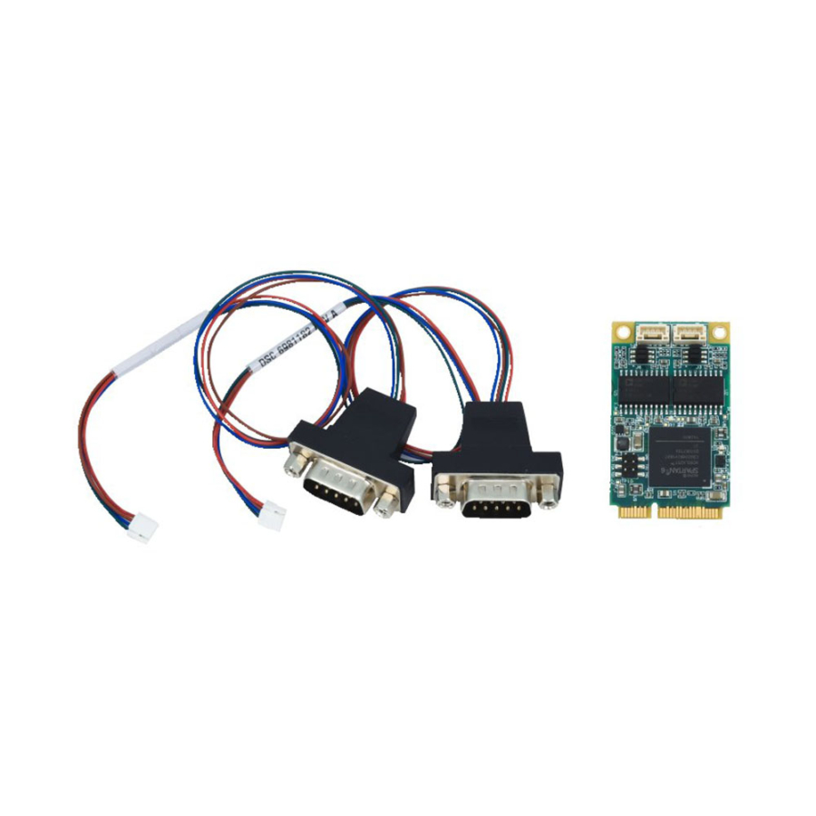 DS-MPE-CAN2L Rugged Dual CAN 2.0 Port PCIe MiniCard Module with Latching Connectors