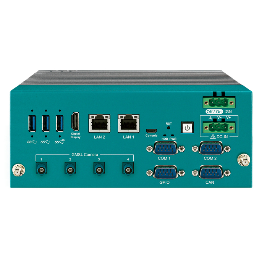 EAC-6100 Jetson Orin NX In Vehicle Computer with 4x FAKRA GMSL, CAN FD, and Ignition Control