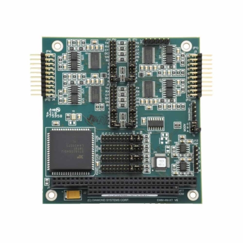 EMERALD-MM-4M 4-Port RS-232/422/485 Serial PC/104 Wide Temperature Module