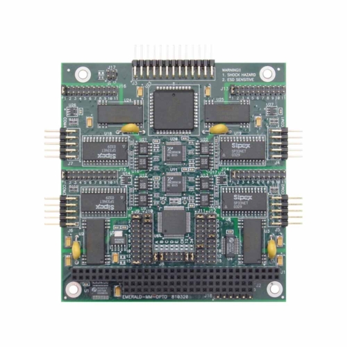 EMERALD-MM-OPTO PC/104 Module with 4 Opto-Isolated Serial RS-232/422/485 Ports and GPIO