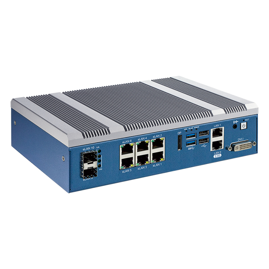 ESP-1000 Industrial Fanless Edge Computer with LAN/SFP Switch