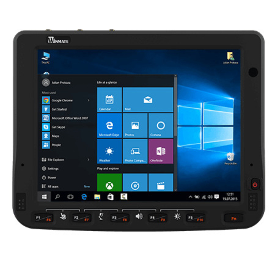 FM10E-V 10.4″ IP65 Windows Vehicle Mount Computer with Elkhart Lake Atom CPU