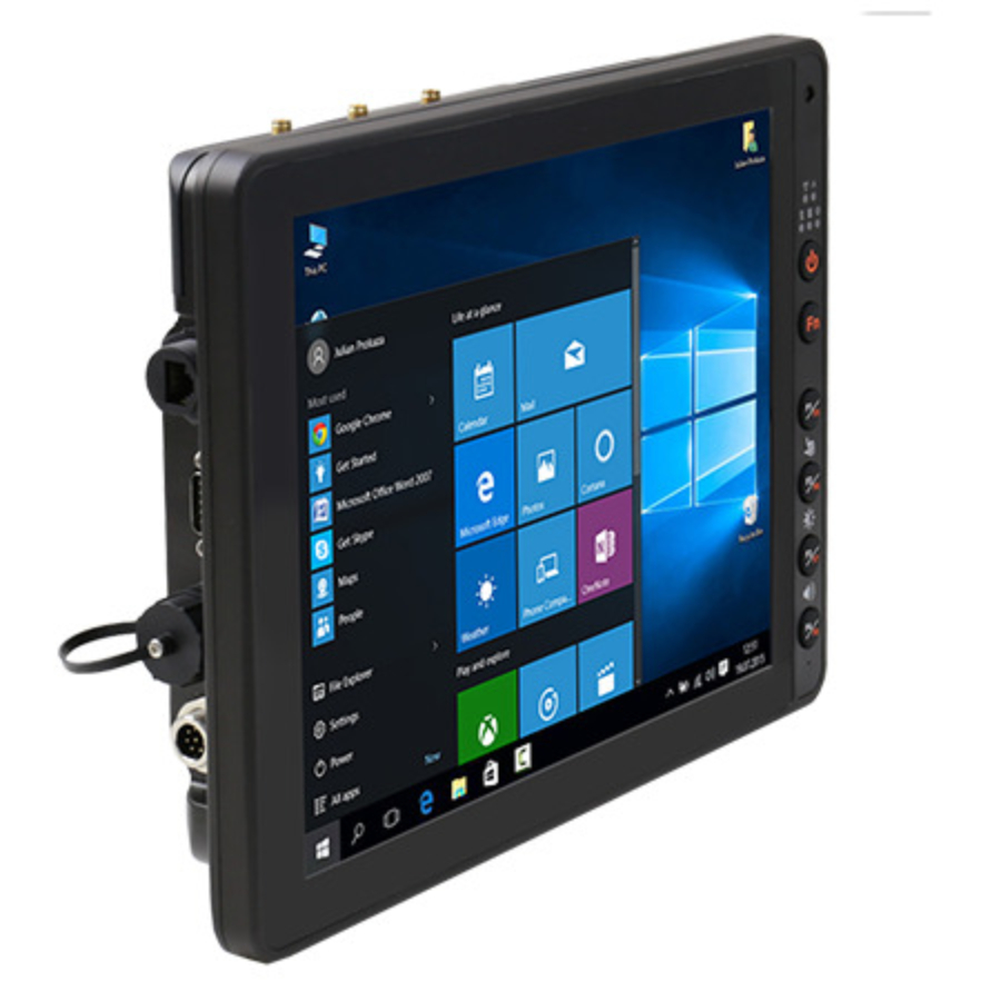 FM12E-V 12.1″ Rugged Vehicle Computer with Elkhart Lake Atom CPU and Windows