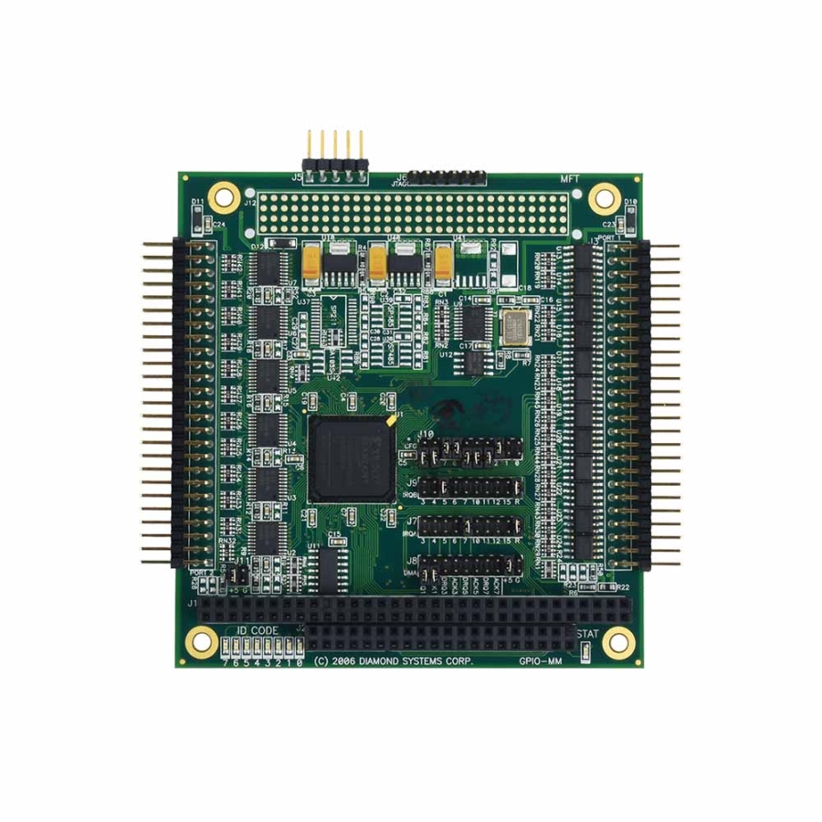 GPIO-MM-XT 64-Channel GPIO Digital I/O + 10 Counter/Timer PC/104 Module