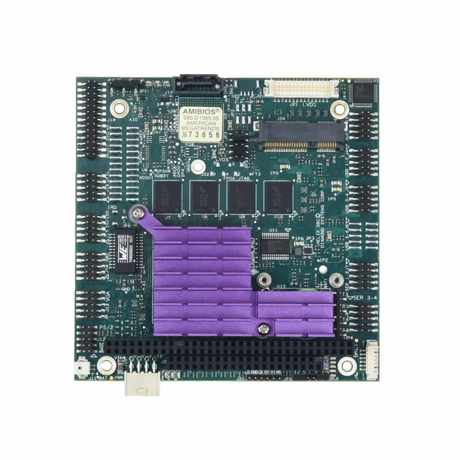 HELIX Wide Temperature Vortex86D3 Dual Core PC/104 Single Board Computer with DIO
