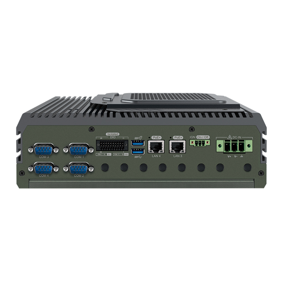 HPS-1000 Industrial AMD Ryzen Embedded Computer with Front Accessible SSD Trays