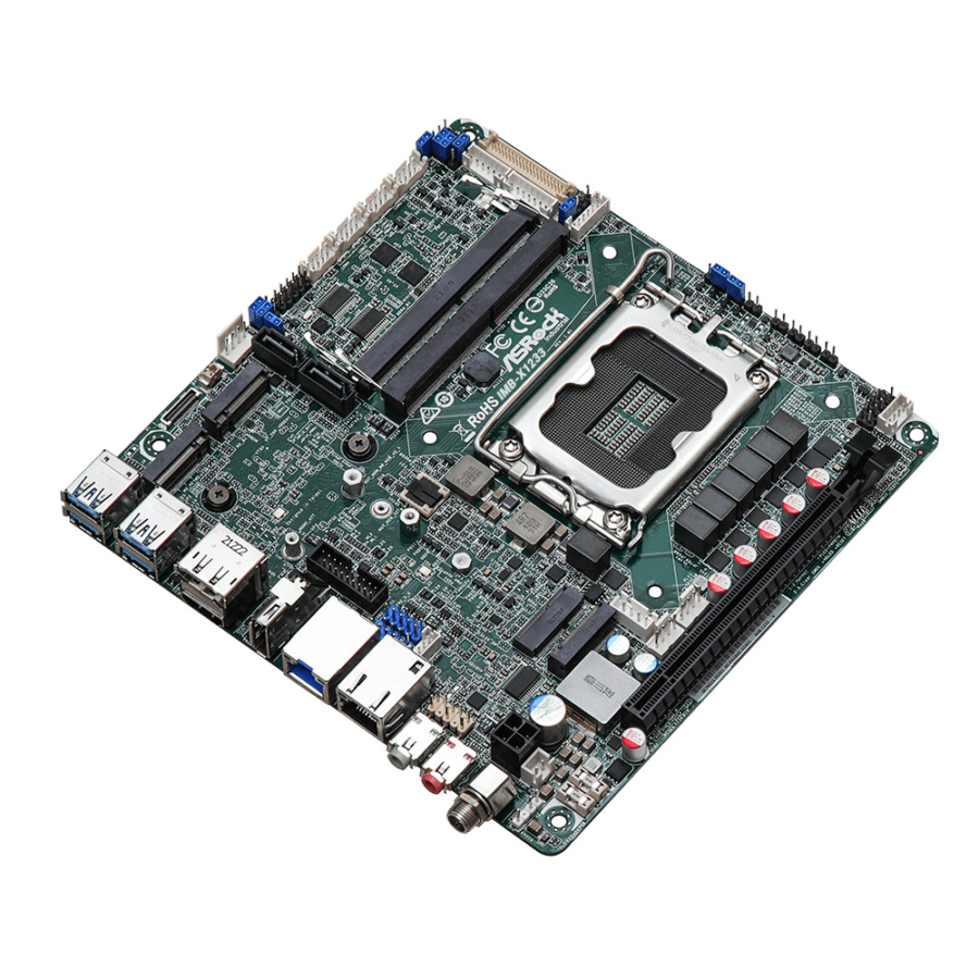 IMB-X1233-WV Intel 12th Gen Alder Lake Light Industrial Mini-ITX Motherboard