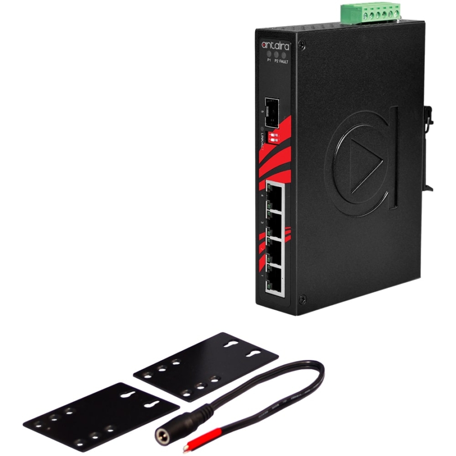 LNX-0501G-SFP 5-Port Industrial Extended Temperature Gigabit Unmanaged Ethernet Switch with SFP