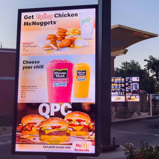 Outdoor Display In Direct Sunlight