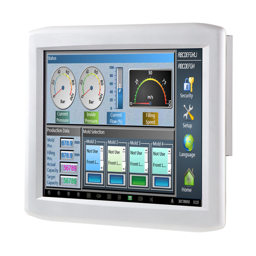 PPC-N193 19″ Dual Core IP66 PCAP Touch Panel
