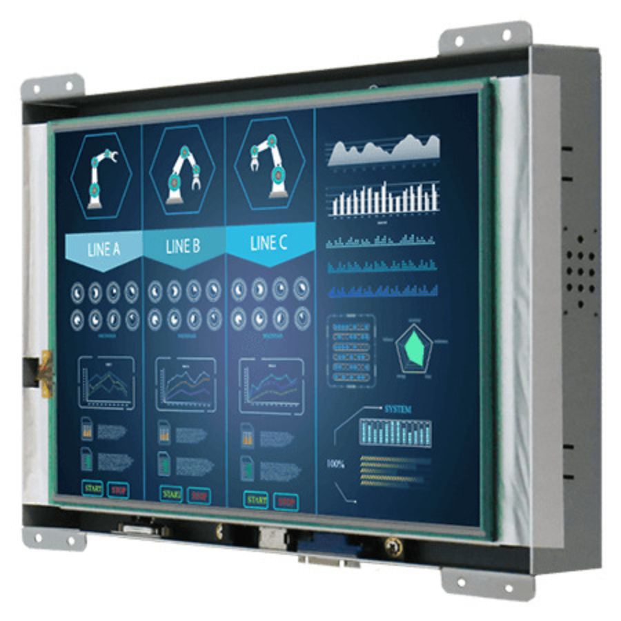 R10L100-OFP3 10.4″ VESA Mount Open Frame Touch Monitor (4:3 VGA, 640×480)