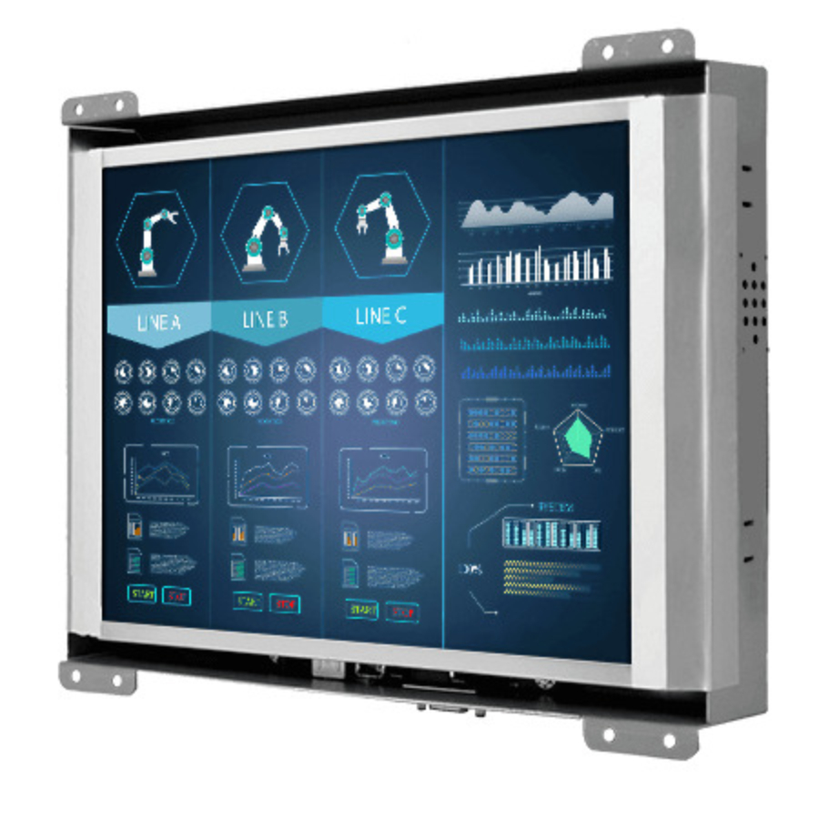 R10L100-OFT2 10.4″ Open Frame LCD Monitor (4:3 XGA, 1024×768)