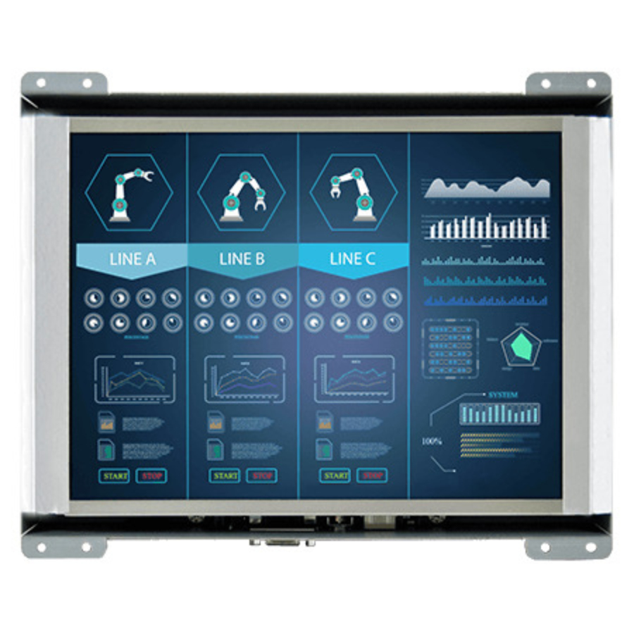 R10L100-OFT2HB 10.1″ High Brightness 1000 NIT Open Frame Monitor (4:3 XGA, 1024×768)