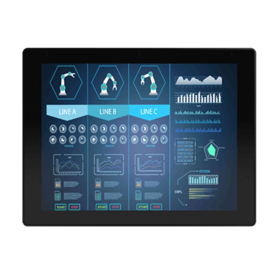 R12L100-PCM2OD 12.1″ Outdoor XGA Sunlight Readable Touch Display
