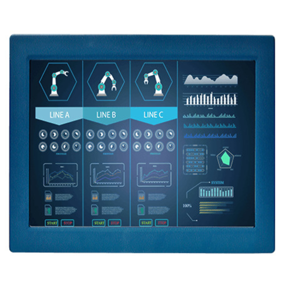 R12L100-VMM2 12.1″ G-WIN Splashproof In-Vehicle Touch Screen Display