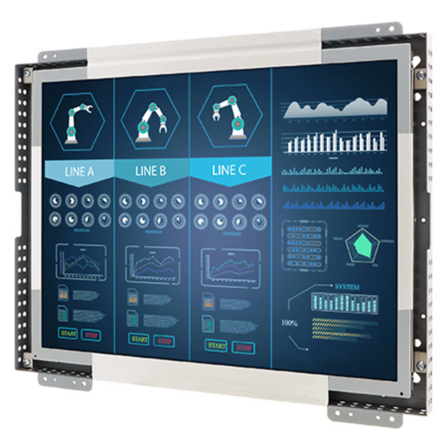 R15L100-OFA1TR 15″ Open Frame Transflective Display (4:3 XGA, 1024 x 768)