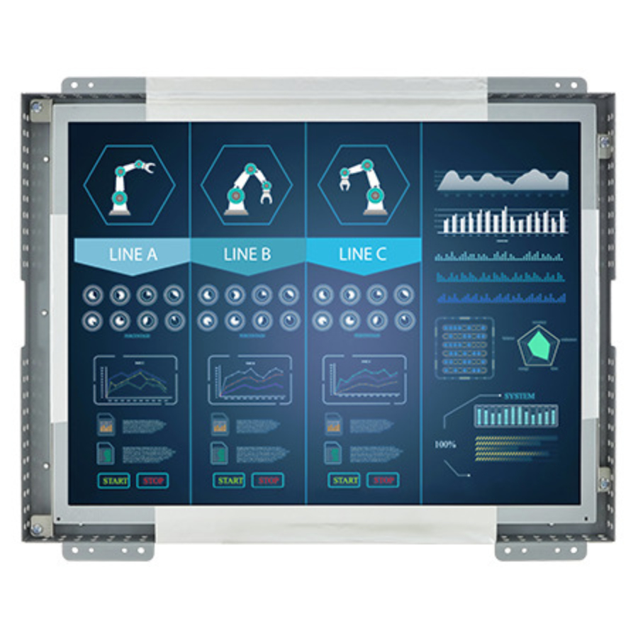 R15L100-OFA1TR 15″ Open Frame Transflective Display (4:3 XGA, 1024 x 768)