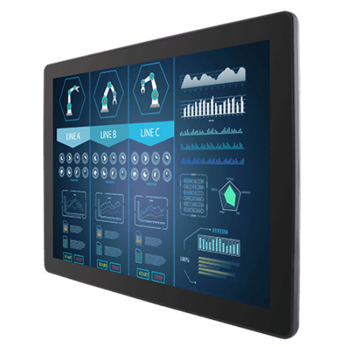 R15L100-PTC3-POE 15″ Industrial PoE Touch Screen Monitor (4:3 XGA, 1024×768)