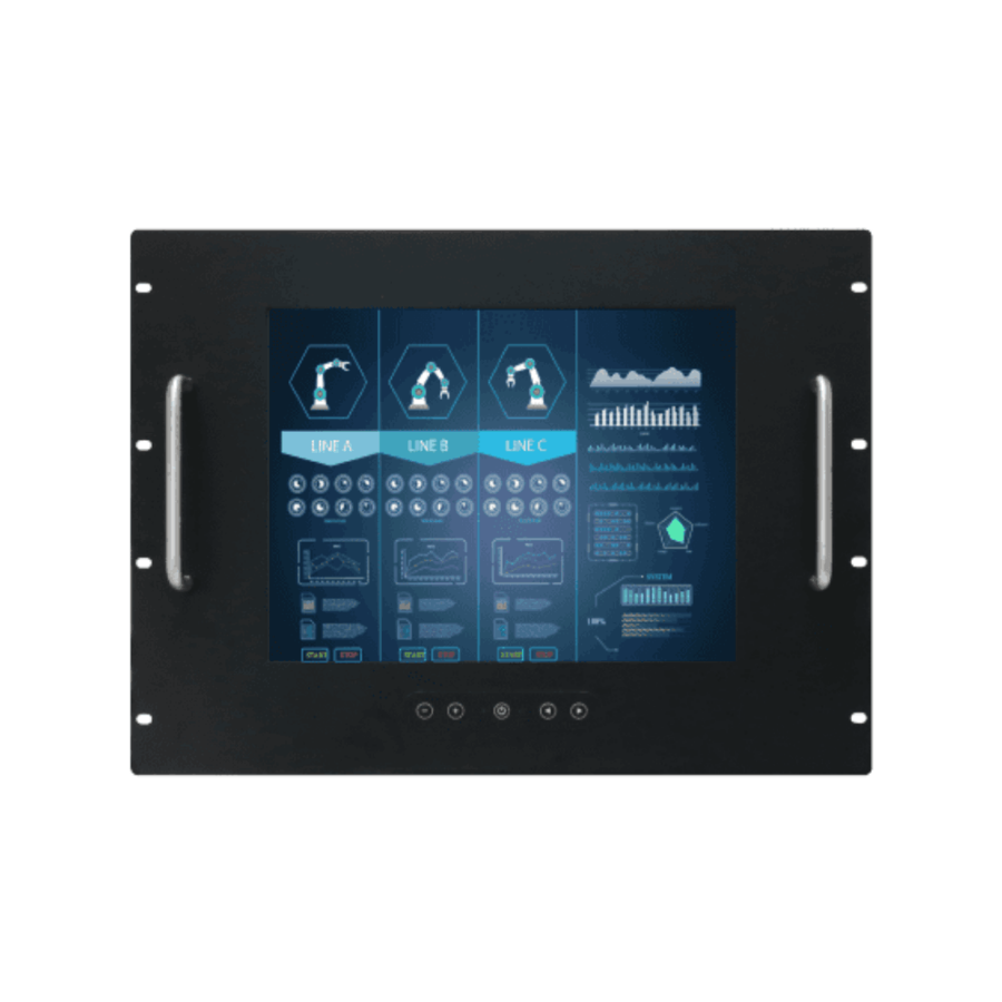 R15L100-RKA1 15″ XGA Industrial Rack Mount Display