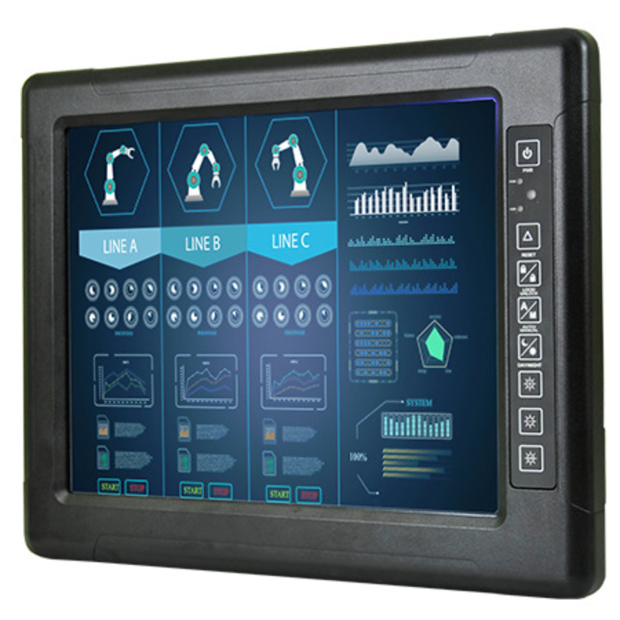 R15L100-VMC3(HB) 15″ Sunlight Readable Rugged Vehicle Touch Monitor