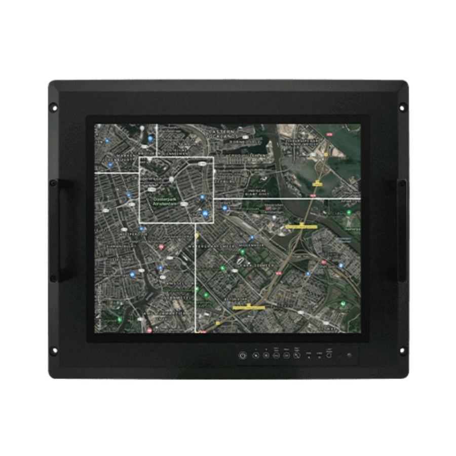R15L600-MLA3FP 15″ XGA Rack Mount PCAP Touch Military LCD Monitor