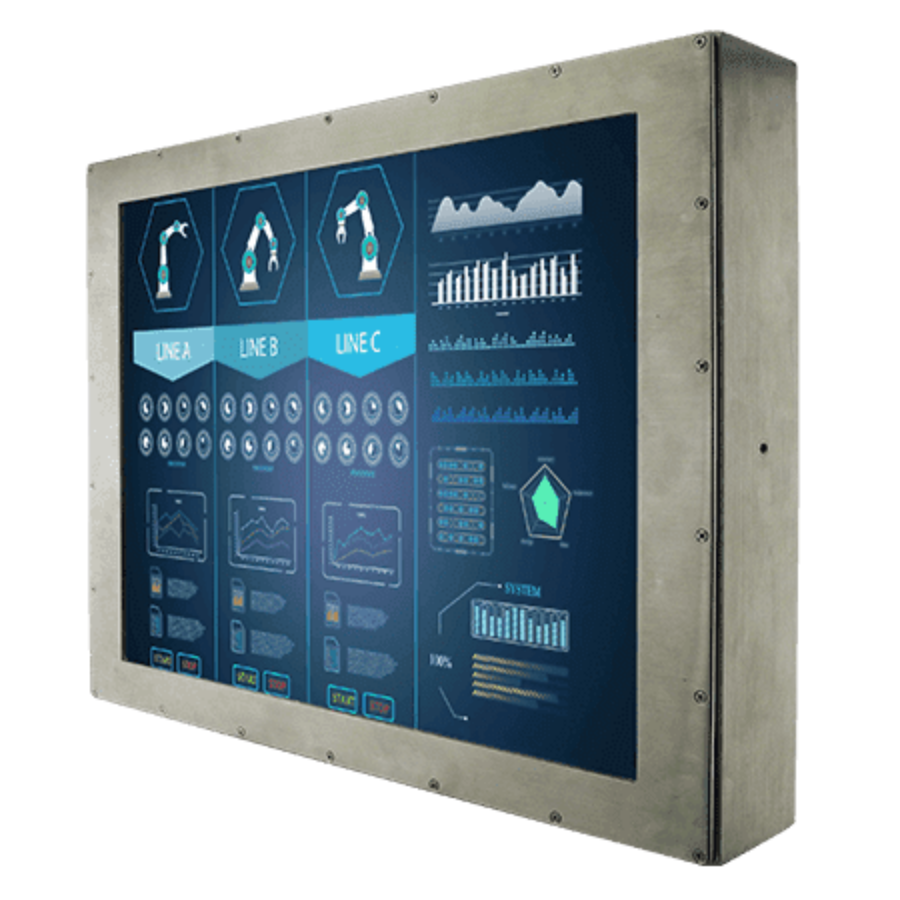 R17L100-67M1ST 17″ Waterproof IP67 Stainless Steel Touch Screen Display