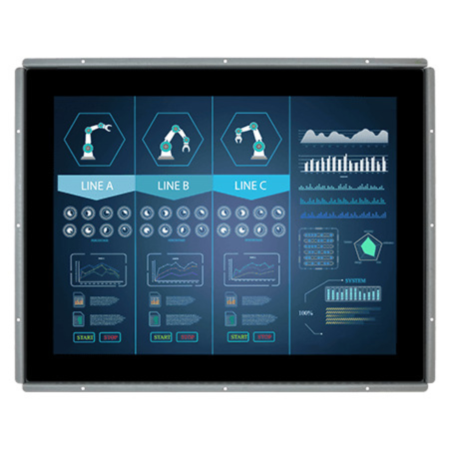 R17L100-POM1 17″ Industrial Open Frame PCAP LCD Monitor (5:4 SXGA, 1280×1024)