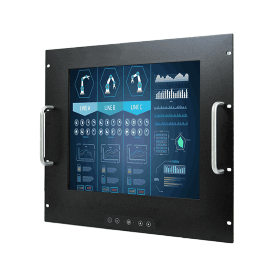 R17L500-RKM1 17″ SXGA Industrial Rack Mount Display
