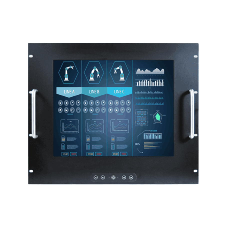 R17L500-RKM1 17″ SXGA Industrial Rack Mount Display