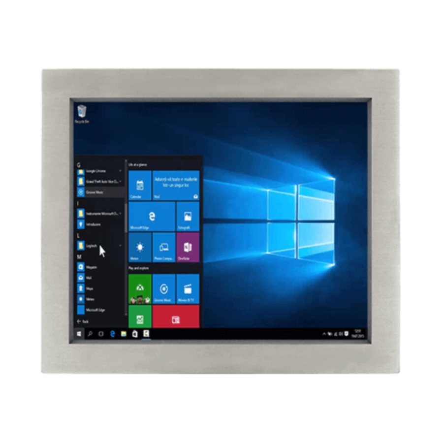 R19IE3S-65M1 19″ Intel Celeron N6210 Stainless Steel IP65 Panel PC