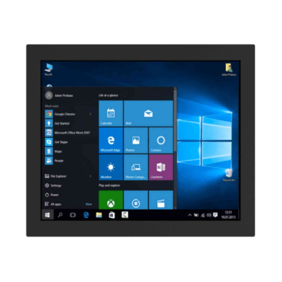 R19IT7T-CHA1 19″ SXGA Tiger Lake i5 Resistive Touch Computer
