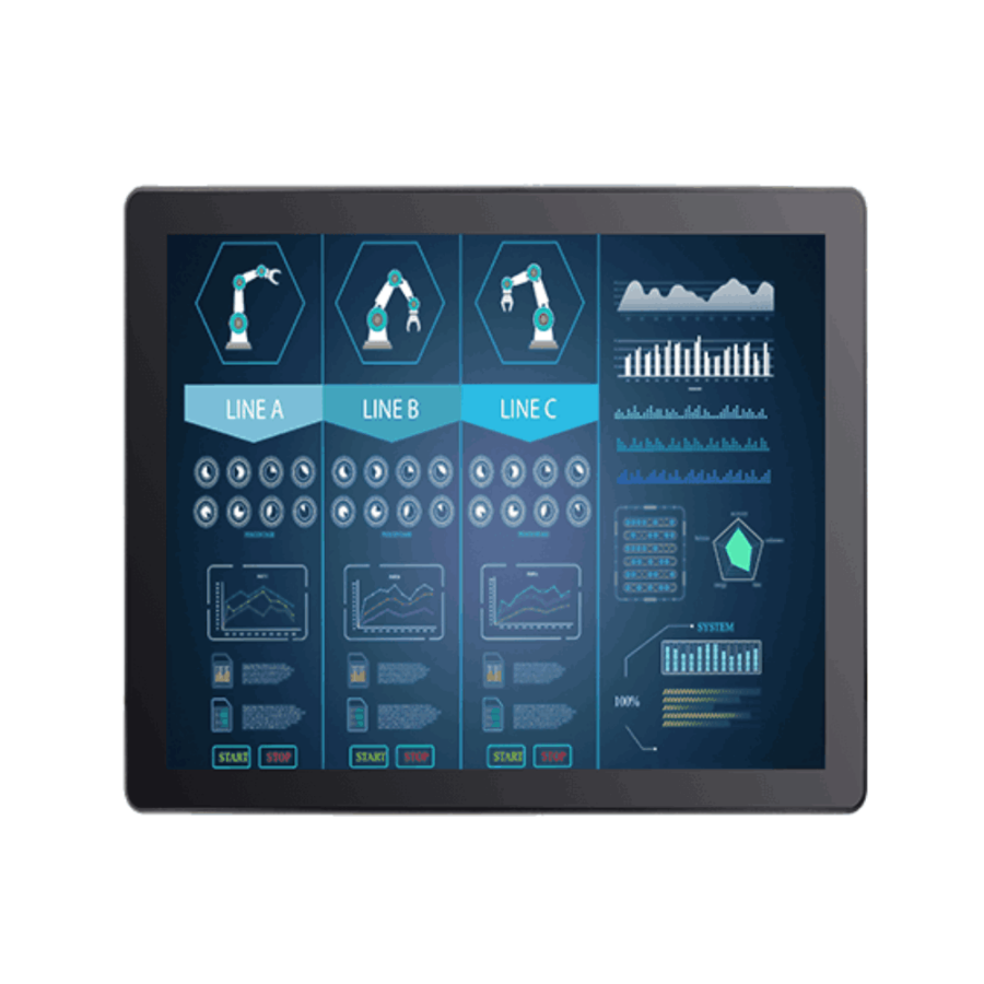 R19L100-GCM1 19″ G­WIN GC­Series Front IP65 PCAP Display