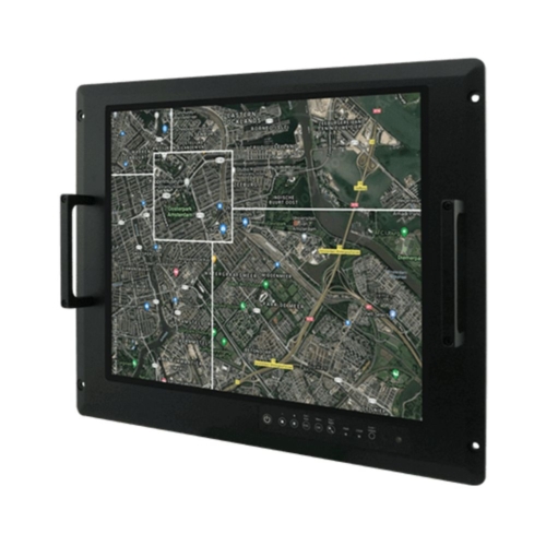 R19L100-MLA3FP 19″ FHD Rack Mount PCAP Touch Military LCD Monitor