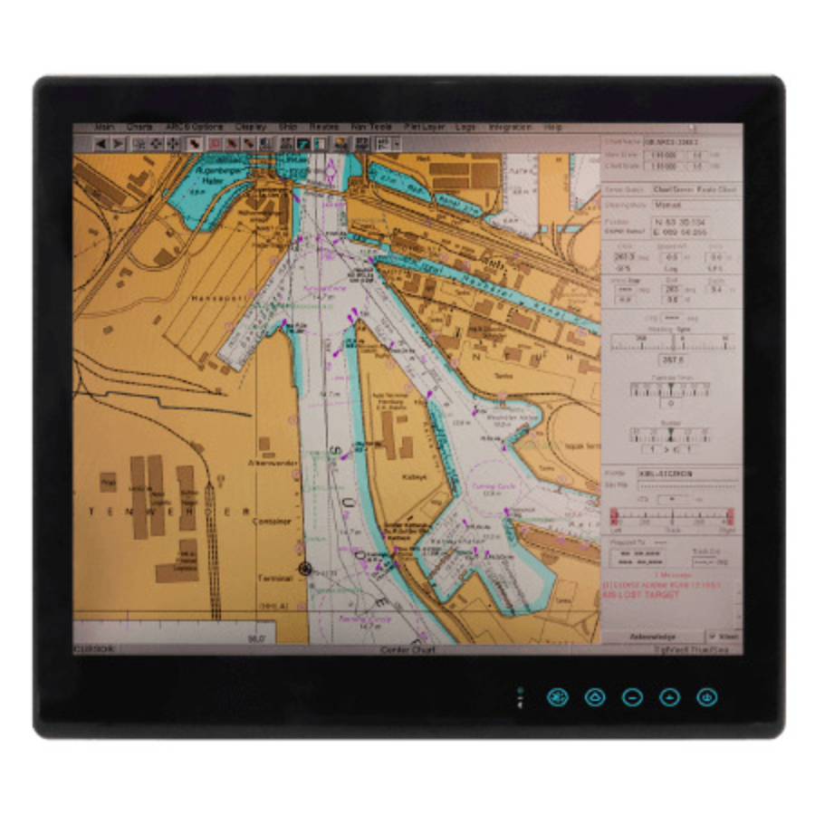 R19L300-MRA1FP 19″ PCAP Touch ECDIS Marine Monitor (IEC 61174)