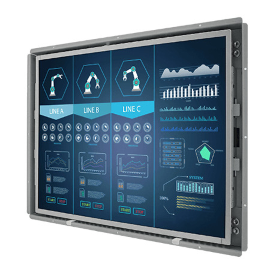 R19L300-OFA1HB 19″ Sunlight Readable LCD Open Frame Display (5:4 SXGA, 1280×1024)