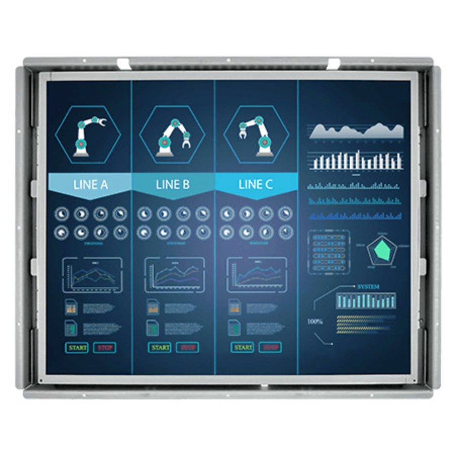 R19L300-OFM2 19″ Open Frame Touch Screen Monitor (5:4 SXGA, 1280×1024)