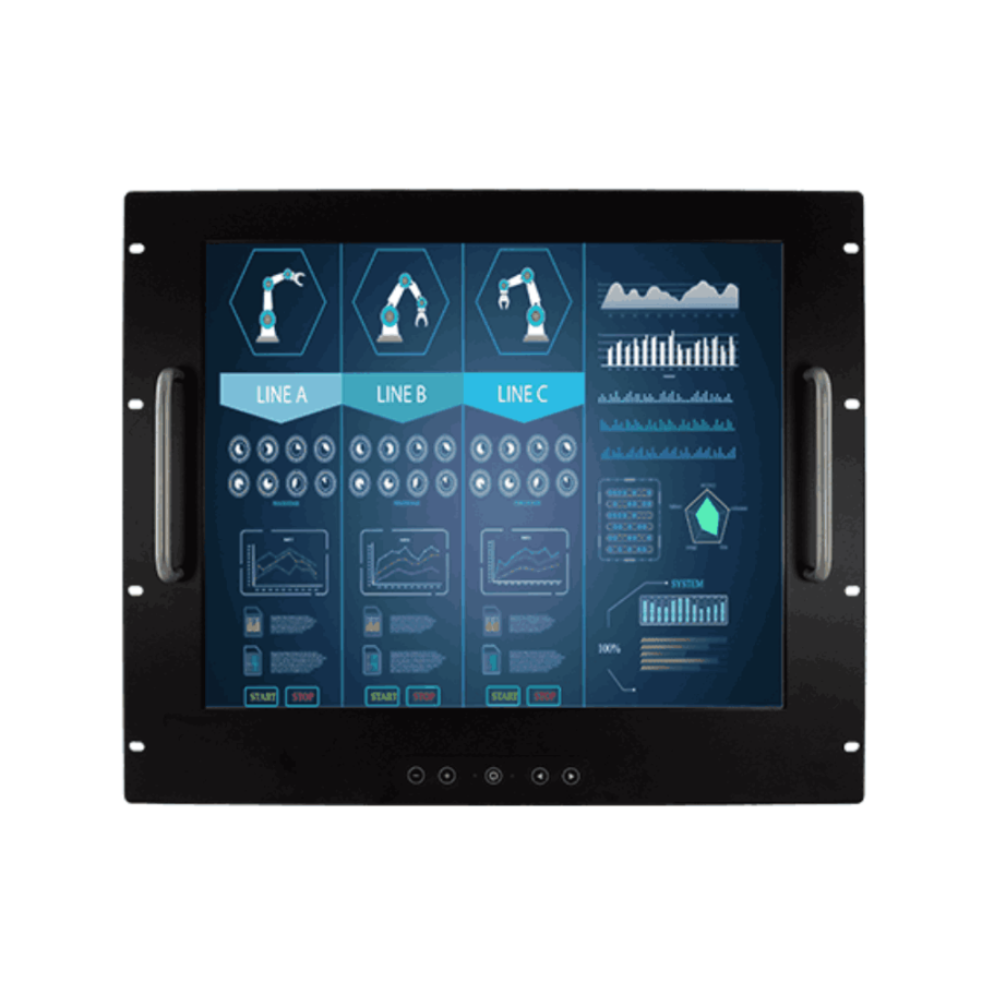 R19L300-RKM2 19″ SXGA Industrial Rack Mount Display