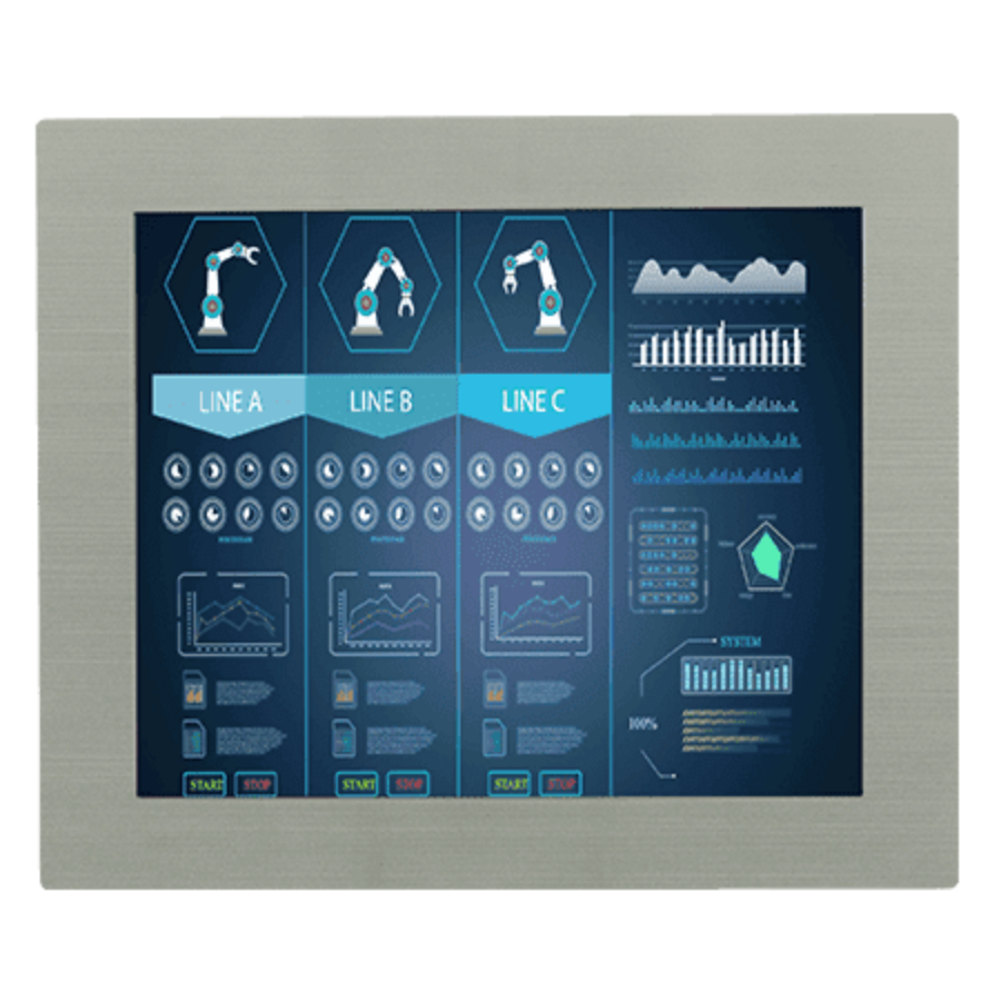R19L300-STM1 19″ Stainless Touch Panel Mount Display