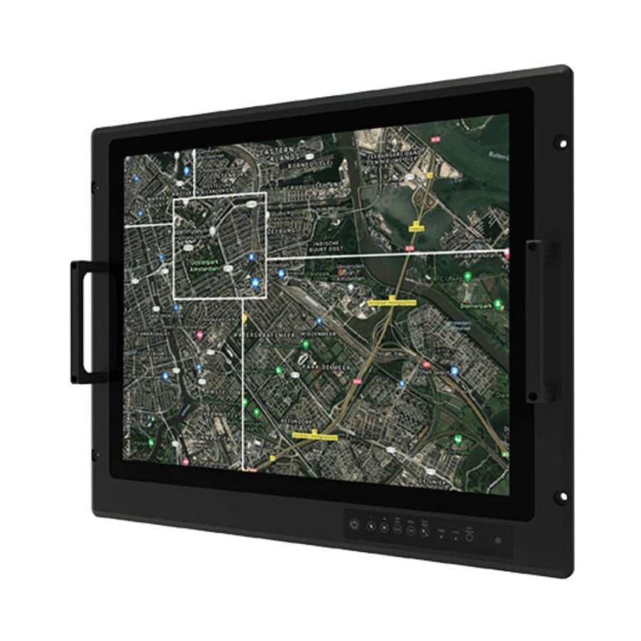 R21L100-MLM1FP 21.3″ WUXGA Rack Mount PCAP Touch Military LCD Display