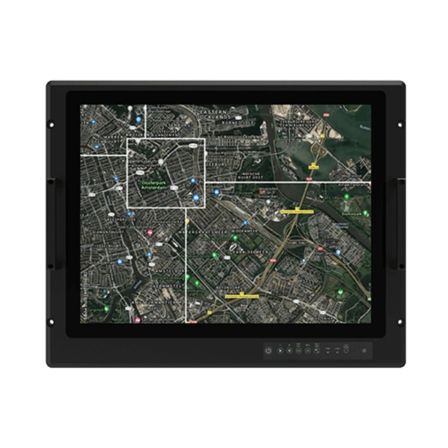 R21L100-MLM1FP 21.3″ WUXGA Rack Mount PCAP Touch Military LCD Display