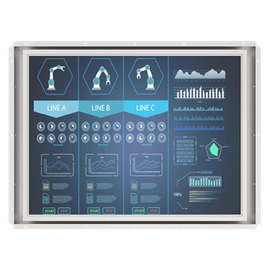 R21L100-OFM1 21.3″ Open Frame Display with Touch and HDMI Option (5:4 UXGA, 1600X1200)