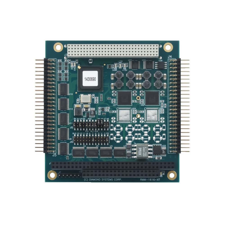 RUBY-MM-1616AP 8-Channel 16-bit Analog Output PC/104+ Module with Digital I/O