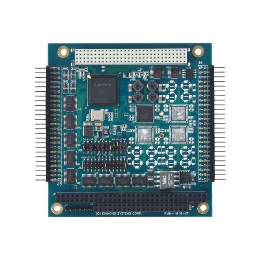 RUBY-MM-1616AP 8-Channel 16-bit Analog Output PC/104+ Module with Digital I/O
