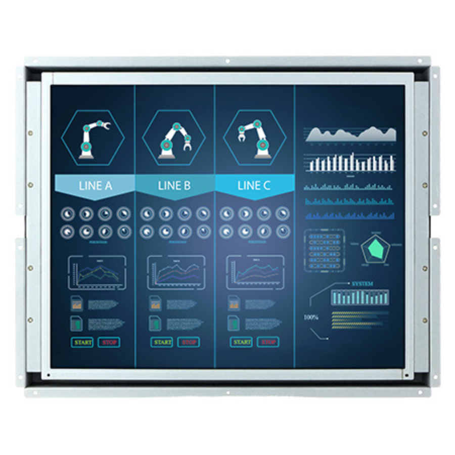 S17L500-OFA1TR 17″ Transflective Open Frame LCD Monitor (5:4 SXGA, 1280×1024)