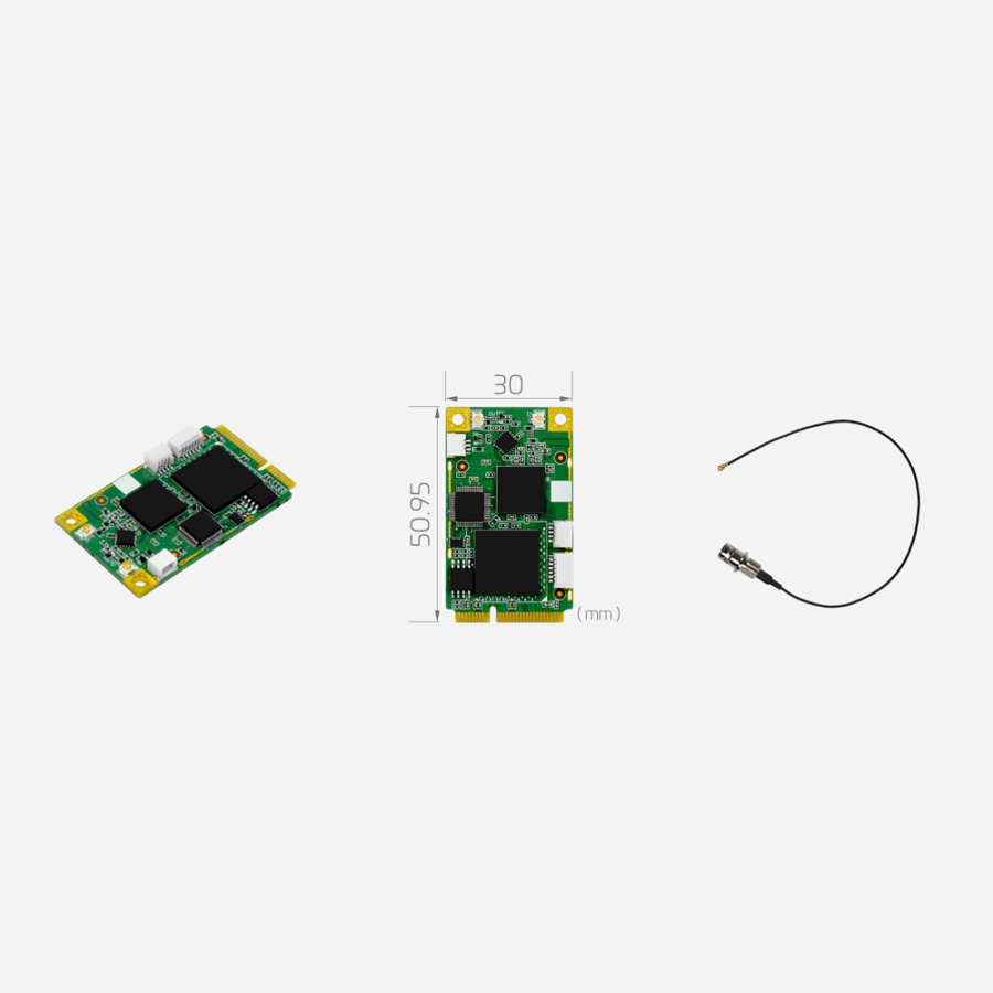 SC400N1 MC SDI mPCIe 10-Bit 3G-SDI Frame Grabber with SDI Loop Through